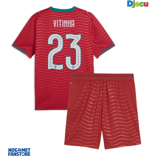 Portugal Vitinha #23 Domaci Dres za djecu SP 2026 Kratak Rukav (+ Kratke hlače)